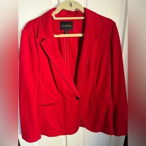 Beautiful Banana Republic red wool blazer - XL. Perfect red for the holidays!